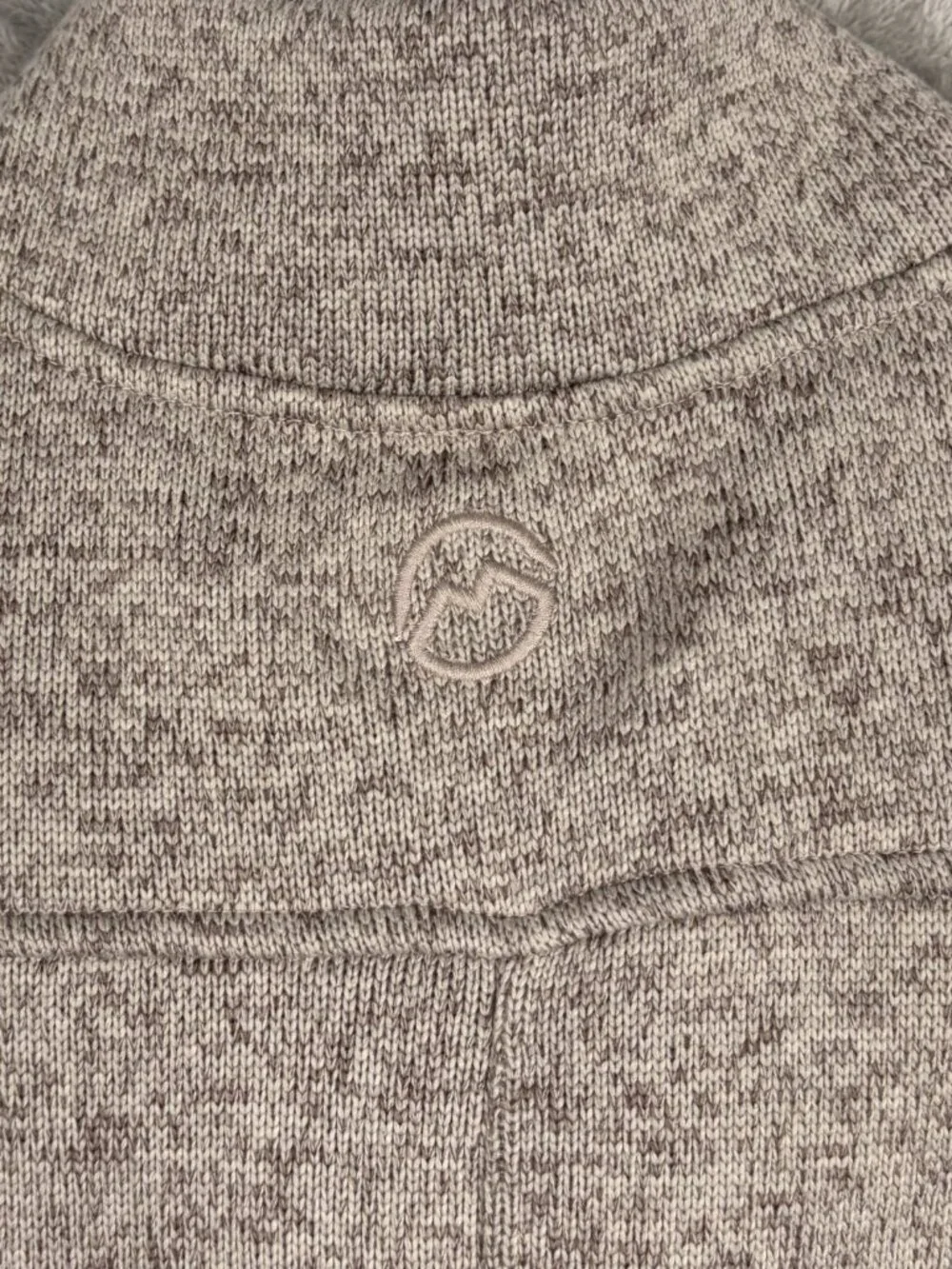 Magellan Fleece Snap Pullover Women's S Beige Outdoor Boyfriend Eclectic Minimal